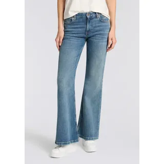 BOSS ORANGE Bootcut-Jeans "SOFT BOOTCUT LR Premium Damenmode" Low Rise, medium blau 422