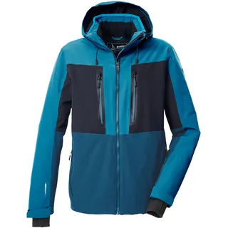 KILLTEC Herren Skijacke/Funktionsjacke mit abzipbarer Kapuze und Schneefang KSW 48 MN SKI JCKT, mittelblau, 3XL,