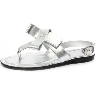 B1563 infradito donna TOD'S sandalo fiocco argento flip flops shoe woman