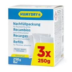 HUMYDRY Nachfüllpackungen 3x250g Für Luftentfeuchter, 250X3RC6