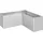 Belvedere MIDI 152 x 152 x 61 cm Silber