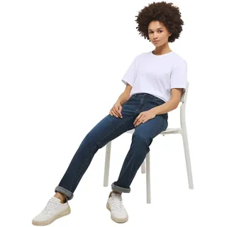 Mustang Crosby Relaxed Straight Jeans in Blauschwarz-W30 / L34