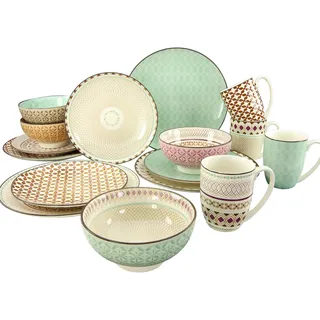 CreaTable Mandala Kombiservice 16-tlg. mehrfarbig