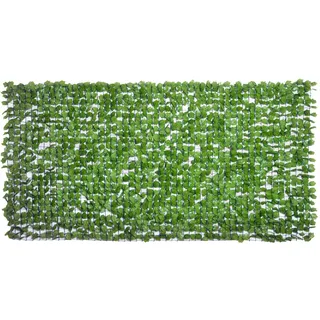 Outsunny Sichtschutzhecke 300 x 150 cm Beige Kunststoff