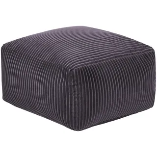 Beliani Pouf Mukki Cord 50 x 30 x 50 cm Grau