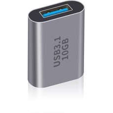 Duttek 10Gbps USB C Buchse auf USB Buchse Adapter 3.1 Gen2, USB 3.1 A auf USB Typ C OTG Adapter für USB 3.0, unterstützt Video und Audio für MacBook, iPhone, Hubs, 1 Stück