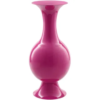 Ambia Home Vase , Pink , Metall , bauchig , 56 cm , handgemacht, zum Stellen, auch für frische Blumen geeignet , Dekoration, Vasen, Metallvasen