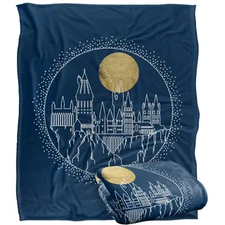 HARRY POTTER Silky Touch Kuscheldecke, Optimalweich, 152 x 127 cm