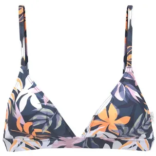 LASCANA ACTIVE Triangel-Bikini-Top Damen nachtblau bedruckt Gr.34 Cup C/D