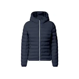 ECOALF für Damen. MCWGAJKATLAN0987S26-730 Atlantikblauer Mantel (S), Lässig, Recyceltes Polyester, Nachhaltig