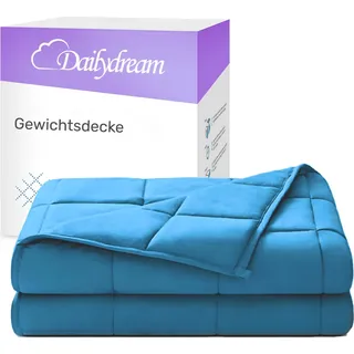 Gewichtsdecke für Erwachsene aus 100% Baumwolle, Edition "Blau" - 9,5 KG / 155x200cm - Gewichtete Decke - Blau