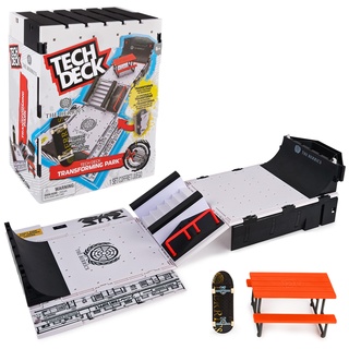 Tech Deck Tech Deck, The Berrics Transforming Park, X-Connect Park Creator, 76 cm breites faltbares Spielset mit Tragetasche und speziellem Fingerboard, Spielzeug für Kinder ab 6 Jahren