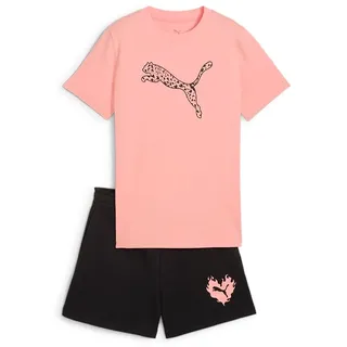 Puma FLAMING LOVE Tee and Shorts Set G Gestrickte Anzüge, Pink Fruit,