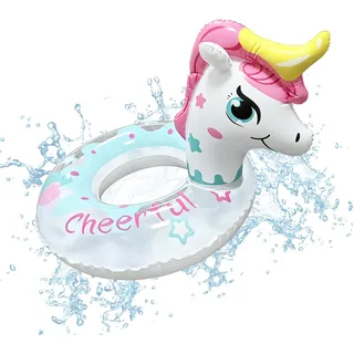 Schwimmring Einhorn, Yanghad Schwimmtiere Einhorn, Schwimmreifen, Schwimmtier, Schwimmparty, Sommer, Strand