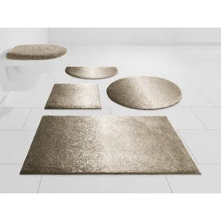 Grund Badematte »Mistral«, rutschhemmend beschichtet, fußbodenheizungsgeeignet, meliertes Design, Ombré-Look, auch als 3 teiliges Set, Made in Europe Grund champagner/braun rechteckig (80 cm x 150 cm)