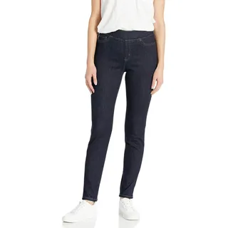 Amazon Essentials Damen Stretch-Schlupf-Jeggings mit mittlerer Leibhöhe - Auslaufmodell, Leicht Ausgespült, 34 Lang