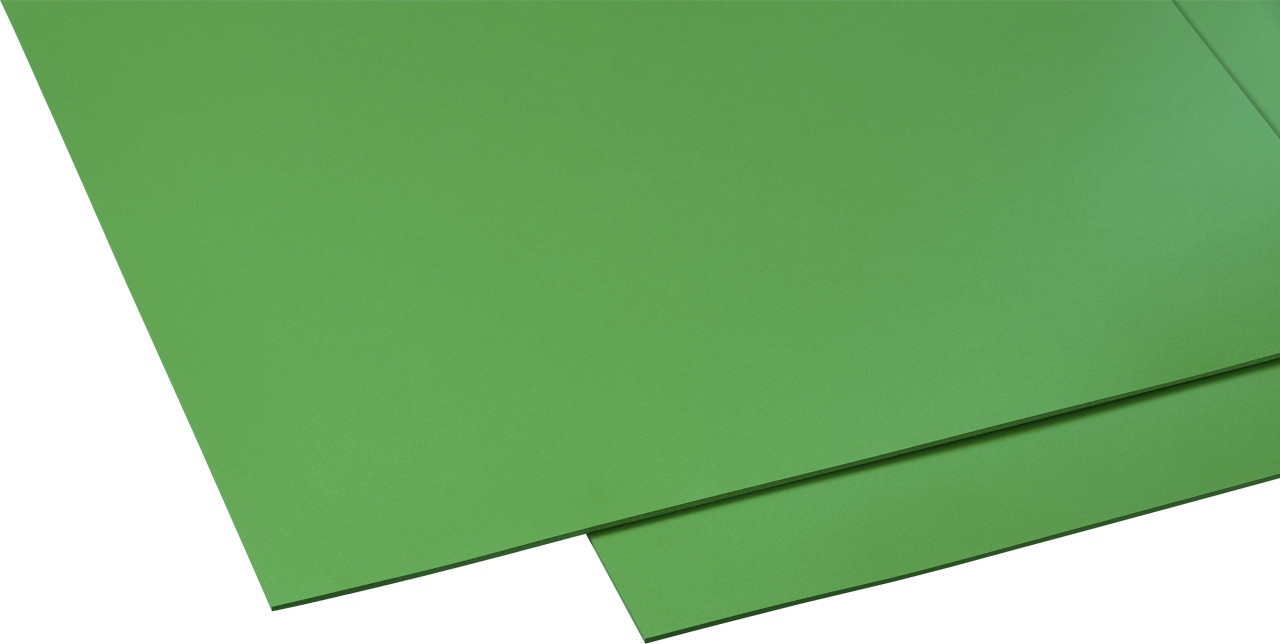 Bild von Hartschaumplatte 50 x 100 cm, 3 mm, grün