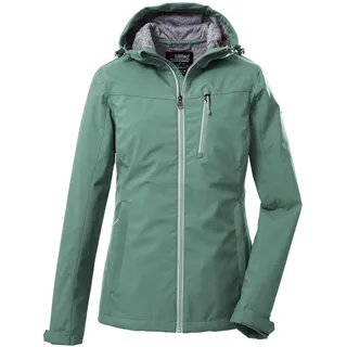 KILLTEC Damen Softshelljacke/Outdoorjacke mit Kapuze KOS 89 WMN SFTSHLL JCKT, pistazie, 40, 39138-000