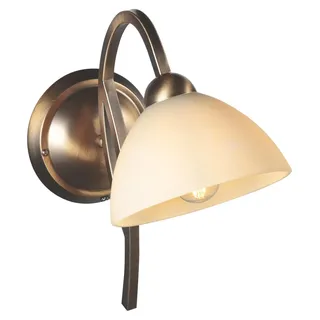 Steinhauer - wandleuchte - Anthea - bronze - glas metall - bettlampe - E27 - 4328BR - Bronze