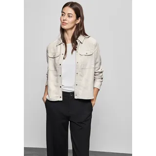 STREET ONE Hemdjacke, in Cord-Optik, beige