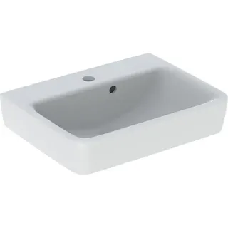Geberit Renova Plan, Handwaschbecken, 50x38 cm, 1 Hahnloch, mit Überlauf, 501628, 501.628.00.8 - Weiß