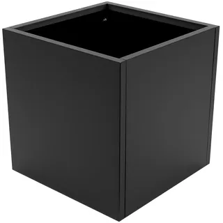 Bdneygtyr Pflanzkübel XXL aus Stahl 50x50x50cm, Blumenkübel Quadratisch & Robust für Außen & Innen, Großer Pflanztopf für Garten, Terrasse, Balkon – Anthrazit