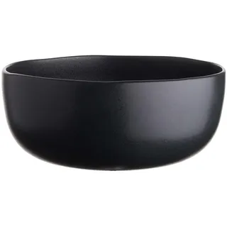 Butlers Salatschale Casa Nova 4,1L , Schwarz , Keramik , 28x12x28 cm , Geschirr, Schalen & Schüsseln, Salatschüsseln