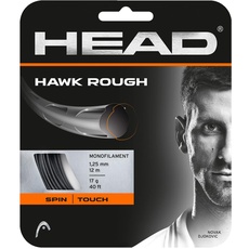 HEAD Unisex-Erwachsene Hawk Rough Tennis-Saite, Anthracite, 17