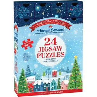 Eurographics Puzzle Adventskalender Weihnachten - Christmas Village Karton