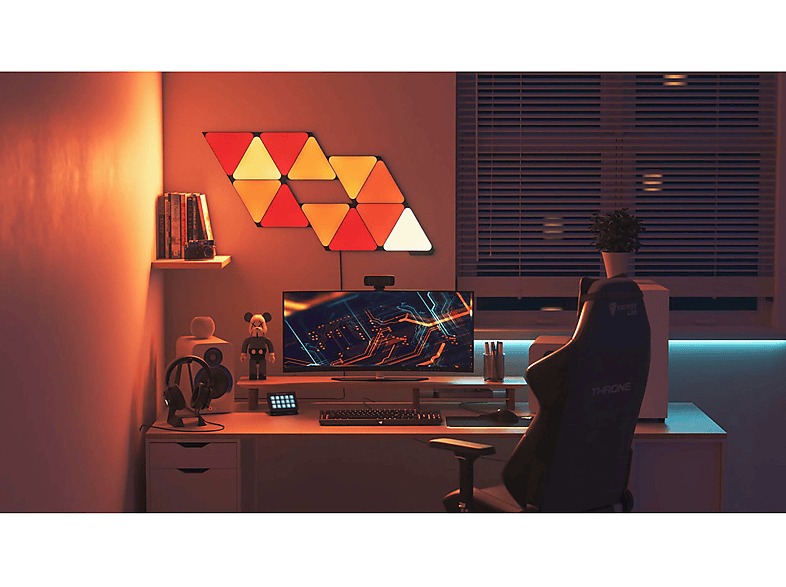 Bild von Shapes Triangles Smart Lighting LED Panel Erweiterungspack 3x 1.5W (NL47-0101TW-3PK)