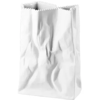 Rosenthal Do not Litter Weiss matt Tütenvase 18 cm