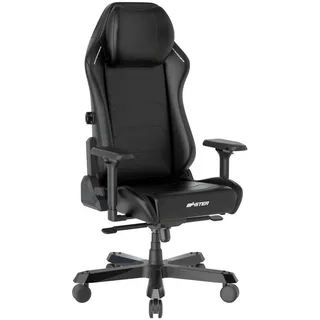 Dxracer Gamingstuhl , Schwarz , Metall, Textil , Drehkreuz , 70x133x70 cm , Wippfunktion, Wippmechanik mit Härtegradeinstellung, inklusive Armlehnen, ergonomische Rückenlehne , Büromöbel, Bürostühle, Gaming-Sessel