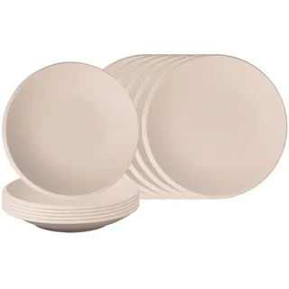 Villeroy & Boch Teller- & Schalenset NewMoon Beige 12-tlg.