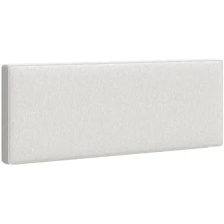 Homcom Kopfteil Polyester Eukalyptusholz Cremeweiß , Textil , 10x60x160 cm , Bett-Kopfteile