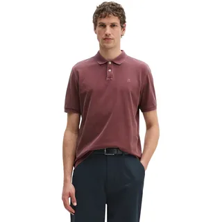Poloshirt MARC O'POLO, Herren, Gr. M, acai, Piqué, Obermaterial: 100% Baumwolle, Shirts Poloshirt, aus Pique