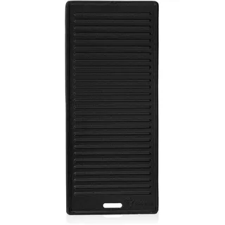 BBQ-Toro Gusseisen Grillplatte 45 x 19,5 cm | Wendeplatte, emailliert | beidseitig verwendbar | passend für BBQ, Gasgrill, Holzkohlegrill