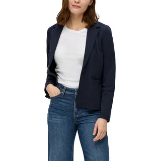 s.Oliver Sweatblazer, mit klassischem Reverskragen, blau