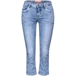 STREET ONE Jeans-Caprihose "Crissi", 3/4-lang, Slim fit - in Hellblau - W27/L22