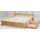 home Funktionsbett »"FINJA " Kieferbett, Futonbett, Kopfteil mit Ablagefläche«, zertifiziertes Massivholz, Schubkästen optional, braun
