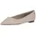 Damen Ballerinas Elegant Smooth Taupe 37