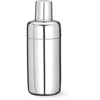 HENDI Cocktail Shaker, BarUp, mit integriertes Sieb, 3-teilig, polierte Ausführung, Cobbler Shaker, Cocktailmixer, 0,5L, ø79x199mm, Edelstahl, silber