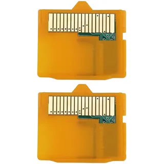 Create idea 2 Stück MicroSD TF-Karte Zu XD-Karte Adapter TF Zu XD-Kartenhalter Speicherkartenadapter Kompatibel mit Olympus U1040 U9000 U7000 U6000 SP590 Gelb