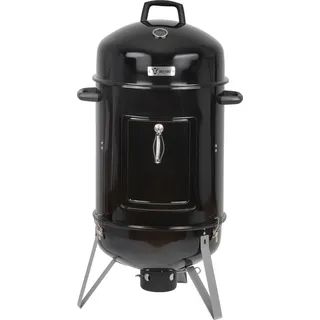 BBQ-Toro Räuchertonne Oak Ø 47 cm | Räucherofen BBQ Smoker Holzkohlegrill - Schwarz