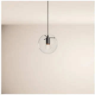 s.luce Orb 5-flg. Ø 20 cm rund Schwarz/Glas