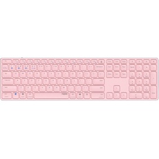 Bild E9800M Multi-mode Wireless Ultra-slim Keyboard rosa, USB/Bluetooth, DE