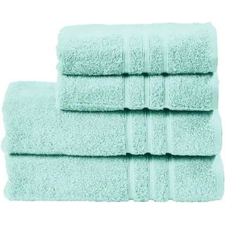 done.® Handtuch Set »Daily Uni« 2x Handtücher (50x100 cm) & 2 Duschtücher(70x140 cm), grün