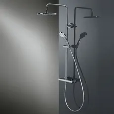 HSK Shower-Set Modell RS 200 mit Thermostat, 1006600, Ausführung: mit Kopfbrause rund, flach, Ø300 mm, Höhe 8mm