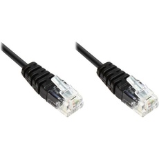 Good Connections ISDN-Anschlusskabel, 2x RJ11 Stecker, 4-adrig, rund, schwarz, 3,5m, , Telefon Zubehör