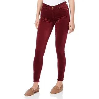 7 For All Mankind HW Skinny Velvet Raspberry
