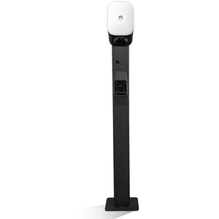 Wallbox Standfuß für Huawei – Metall-Montagepfosten 1 Ladestationen, wetterfest & pulverbeschichtet, 149 cm Höhe, schwarz - Schwarz